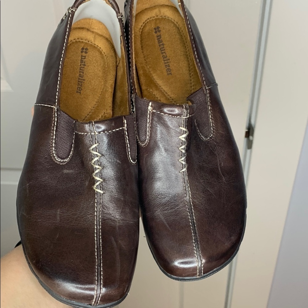 Naturalizer Dark Brown Leather Loafers Women’s Size 10